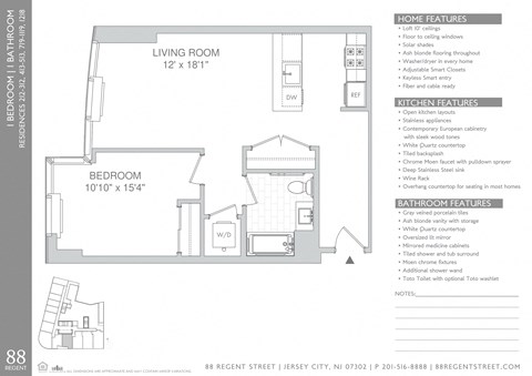 88 Regent Street Studio-2 Beds Apartment for Rent - Photo Gallery 45
